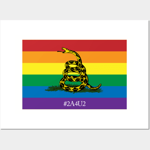 Rainbow Gadsden 2A4U2 Wall Art by Operation Blazing Sword